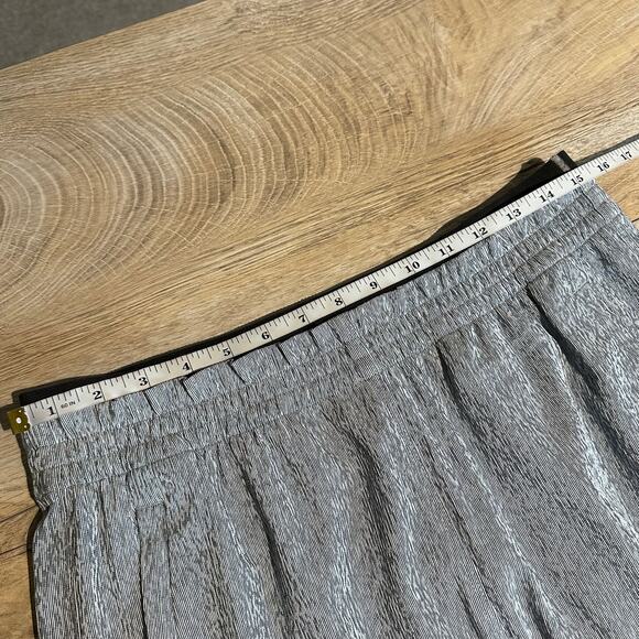 Athleta TALL Echo Wide Leg Crop Pull On Pant Grey Silver 12 - Picture 7 of 9